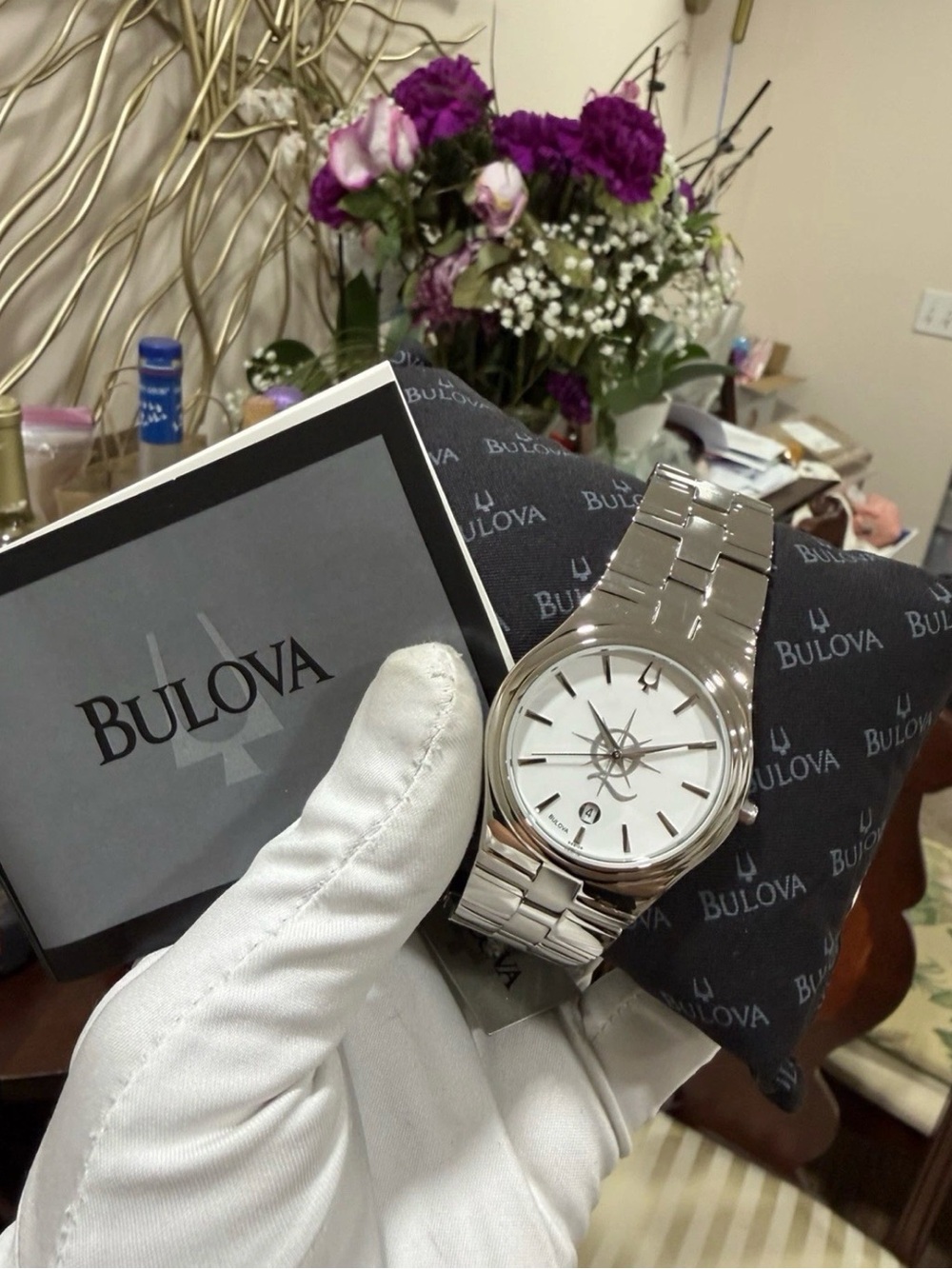 Bulova Classic 96B106 Men's Stainless Steel White Dial Quartz Watch C869817